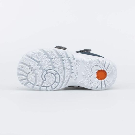 322135-21 Сандалии для мальчика анатомические для мальчики синий + серый фото №3