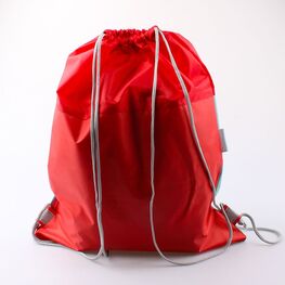 02808062-20 Мешок для сменной обуви Музыкальное сердечко для девочки красный + голубой фото №3