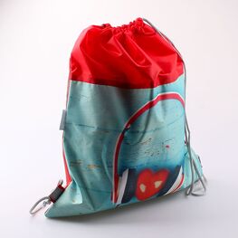 02808062-20 Мешок для сменной обуви Музыкальное сердечко для девочки красный + голубой