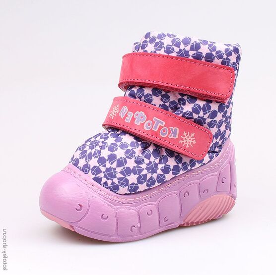 061008-43 Сапожки для девочки фио-роз