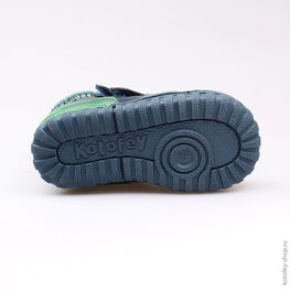 152176-31 Ботинки для мальчики син-зел фото №3