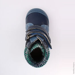 152176-31 Ботинки для мальчики син-зел фото №4