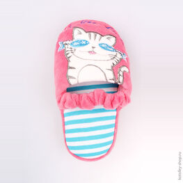 331047-11 Тапочки розовые для девочки розовый фото №4