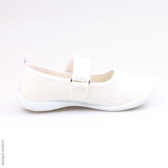 331056-11 Текстильная обувь для девочки белый фото №2