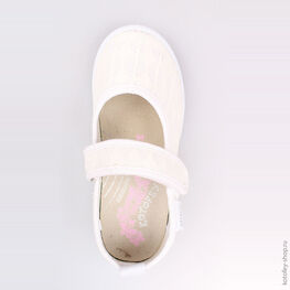 331056-11 Текстильная обувь для девочки белый фото №4