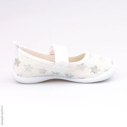 331058-12 Текстильная обувь для девочки бел-срб фото №2