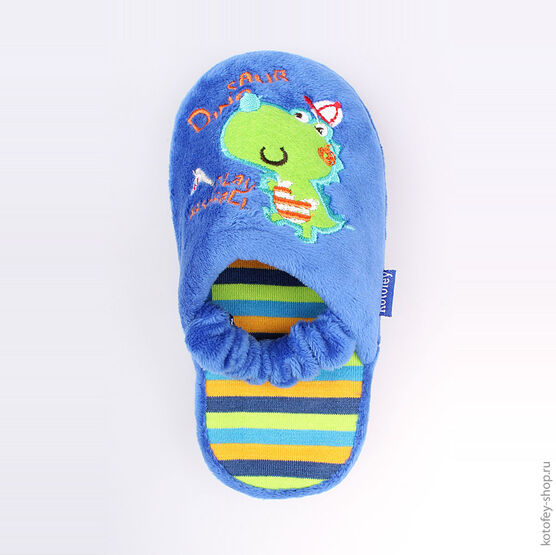 331060-11 Тапочки для мальчики светло-синий фото №4