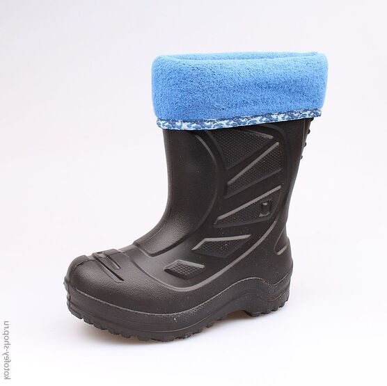 365001-13 Резиновые сапоги для мальчики чер-син