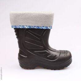 365001-14 Резиновые сапоги для мальчики чер-сер фото №2