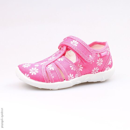 421016-12 Босоножки текстильные для девочки розовый