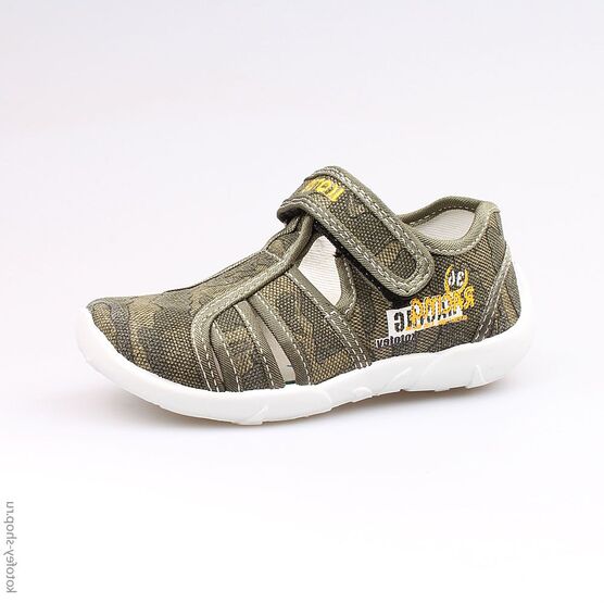 421021-12 Сандалии текстильные для мальчики оливковый