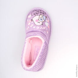 431108-11 Тапочки для девочки сиреневый фото №4