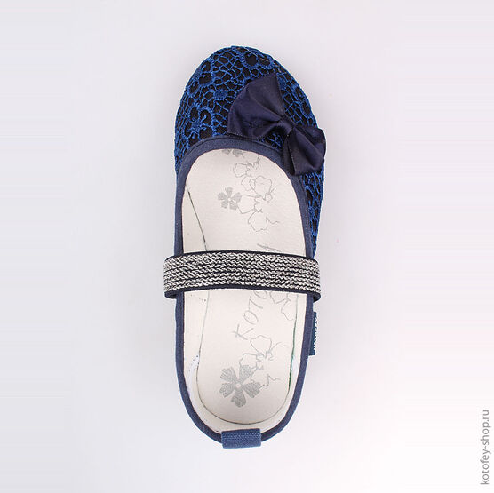 531017-72 Текстильная обувь для девочки светло-синий фото №4