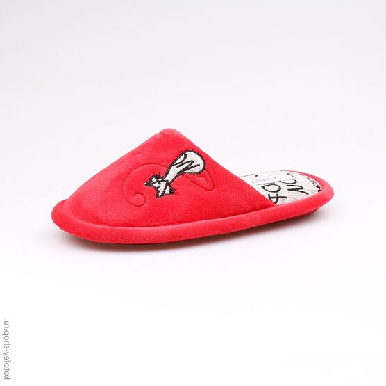 531037-11 Тапочки красные для девочки красный