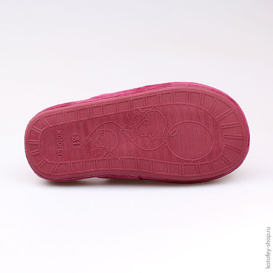 531038-11 Тапочки фиолетовые для девочки фиолетовый фото №3