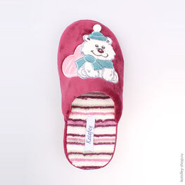 531038-11 Тапочки фиолетовые для девочки фиолетовый фото №4