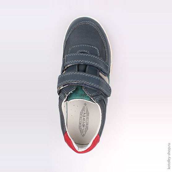 532150-22 Полуботинки для мальчики светло-синий фото №4