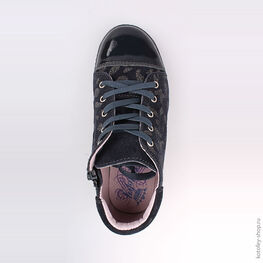 552036-22 Ботинки для девочки светло-синий фото №4