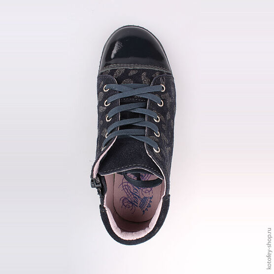 552036-22 Ботинки для девочки светло-синий фото №4