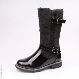564051-31 Сапожки для девочки черный