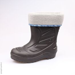 565001-14 Резиновые сапоги для мальчики чер-сер