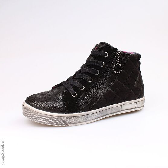 654021-12 Ботинки для девочки черный