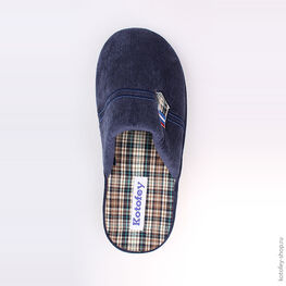 731017-11 Тапочки синие для мальчики светло-синий фото №4