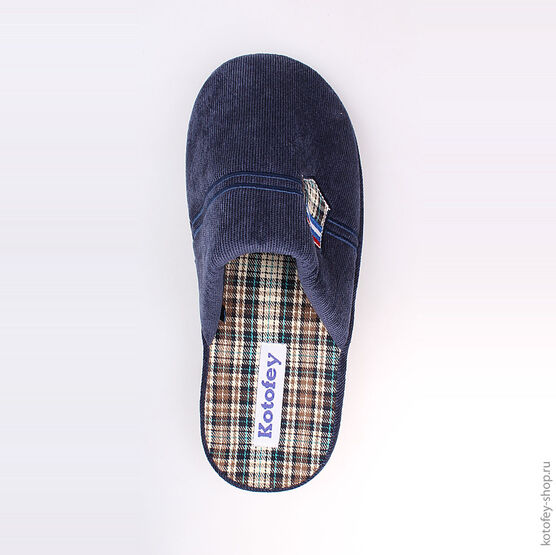 731017-11 Тапочки синие для мальчики светло-синий фото №4