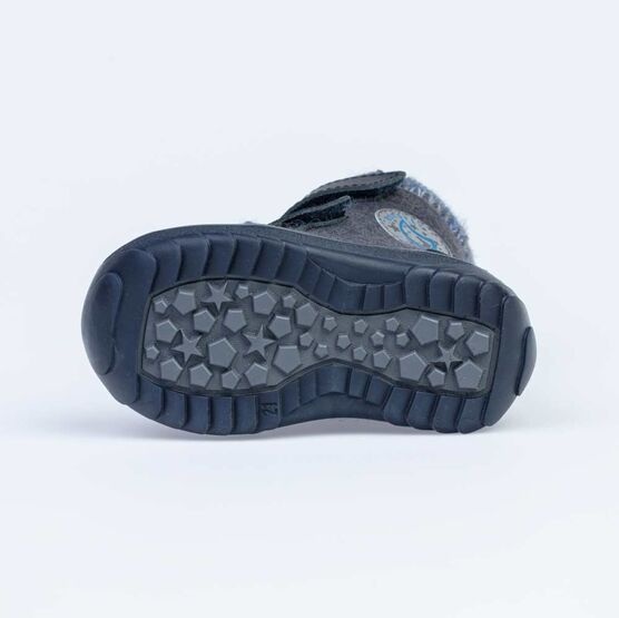 157006-42 Валенки на липучках Котофей синий для мальчики светло-синий фото №3