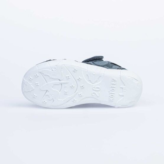 421058-12 Сандалии текстильные для мальчики серый фото №3