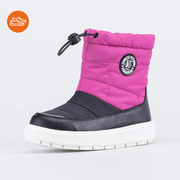 464094-41 Укороченные сапожки-дутики для девочки фуксия