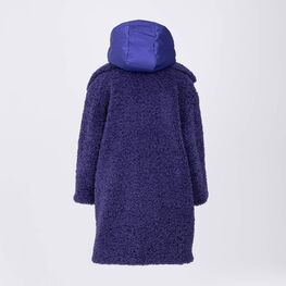 07858059-40 Демисезонное пальто Барашек для девочки фиолетовый фото №3