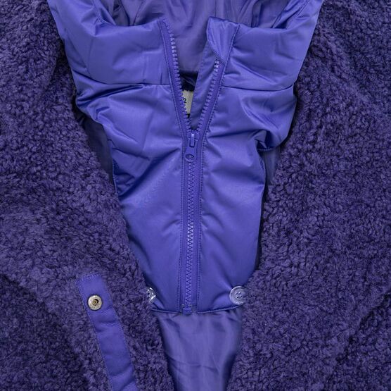 07858059-40 Демисезонное пальто Барашек для девочки фиолетовый фото №4