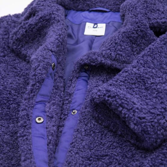 07858059-40 Демисезонное пальто Барашек для девочки фиолетовый фото №5
