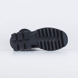 664138-31 Демисезонные сапоги с вязаным чулком для девочки черный фото №3