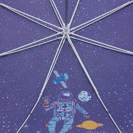 03707187-00 Зонт-трость Космонавт фиолетовый для мальчики фиолетовый фото №3