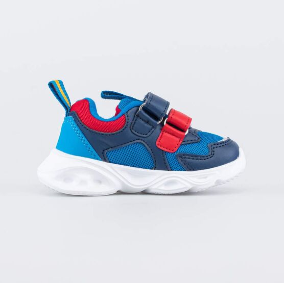 144195-72 Кроссовки с LED-подсветкой на подошве для мальчики син-кра фото №2