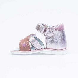 022119-22 Босоножки для девочки кожаные для девочки розовый фото №2