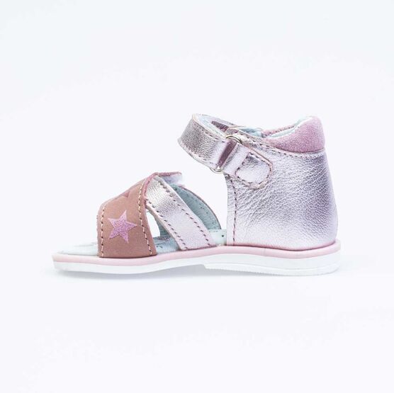 022119-22 Босоножки для девочки кожаные для девочки розовый фото №2