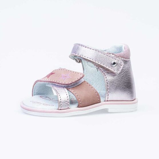 022119-22 Босоножки для девочки кожаные для девочки розовый