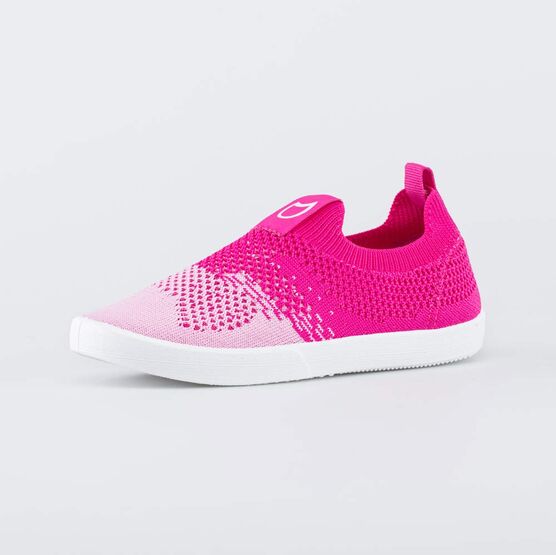 531237-14 Кеды из вязаного текстиля для девочки розовый для девочки фуксия