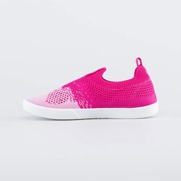 531237-14 Кеды из вязаного текстиля для девочки розовый для девочки фуксия фото №2