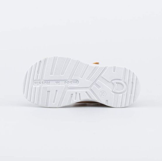 322171-22 Сандалии из натурального нубука для мальчики горчичный фото №3