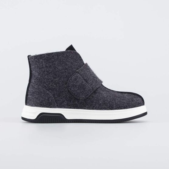 857013-05 Валенки короткие женские серый для девочки серый фото №2