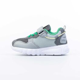 344354-11 Кроссовки с LED-подсветкой на подошве для мальчики сер-зел фото №2