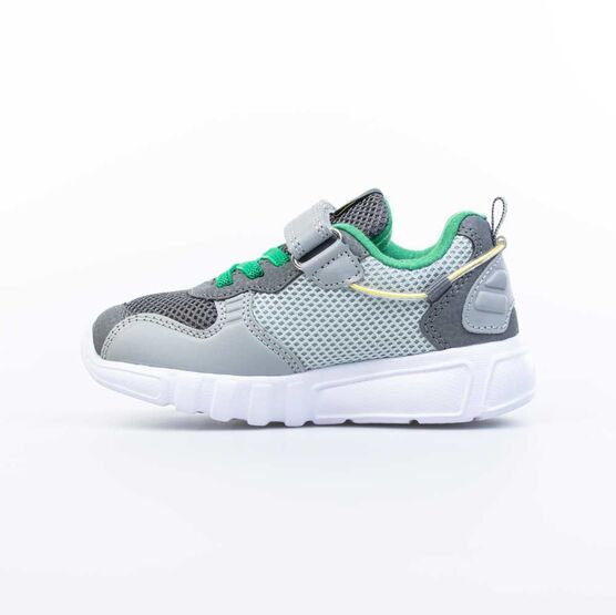 344354-11 Кроссовки с LED-подсветкой на подошве для мальчики сер-зел фото №2