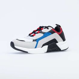 744147-71 Кроссовки для мальчики серый-черный