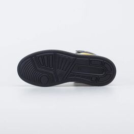 752272-11 Демисезонные ботинки-кеды для подростка для мальчики черный + желтый фото №3