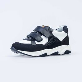 532227-24 Полуботинки для мальчики син-бел