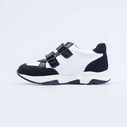 532227-24 Полуботинки для мальчики син-бел фото №2